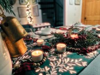 Christmas dinner at the cabin