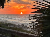 Sunrise view from the deck.