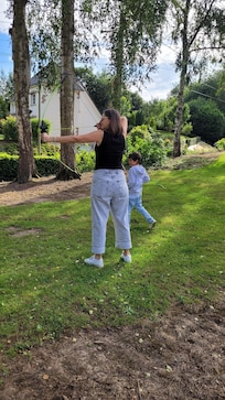on a fait du tir à l'arc dans le jardin