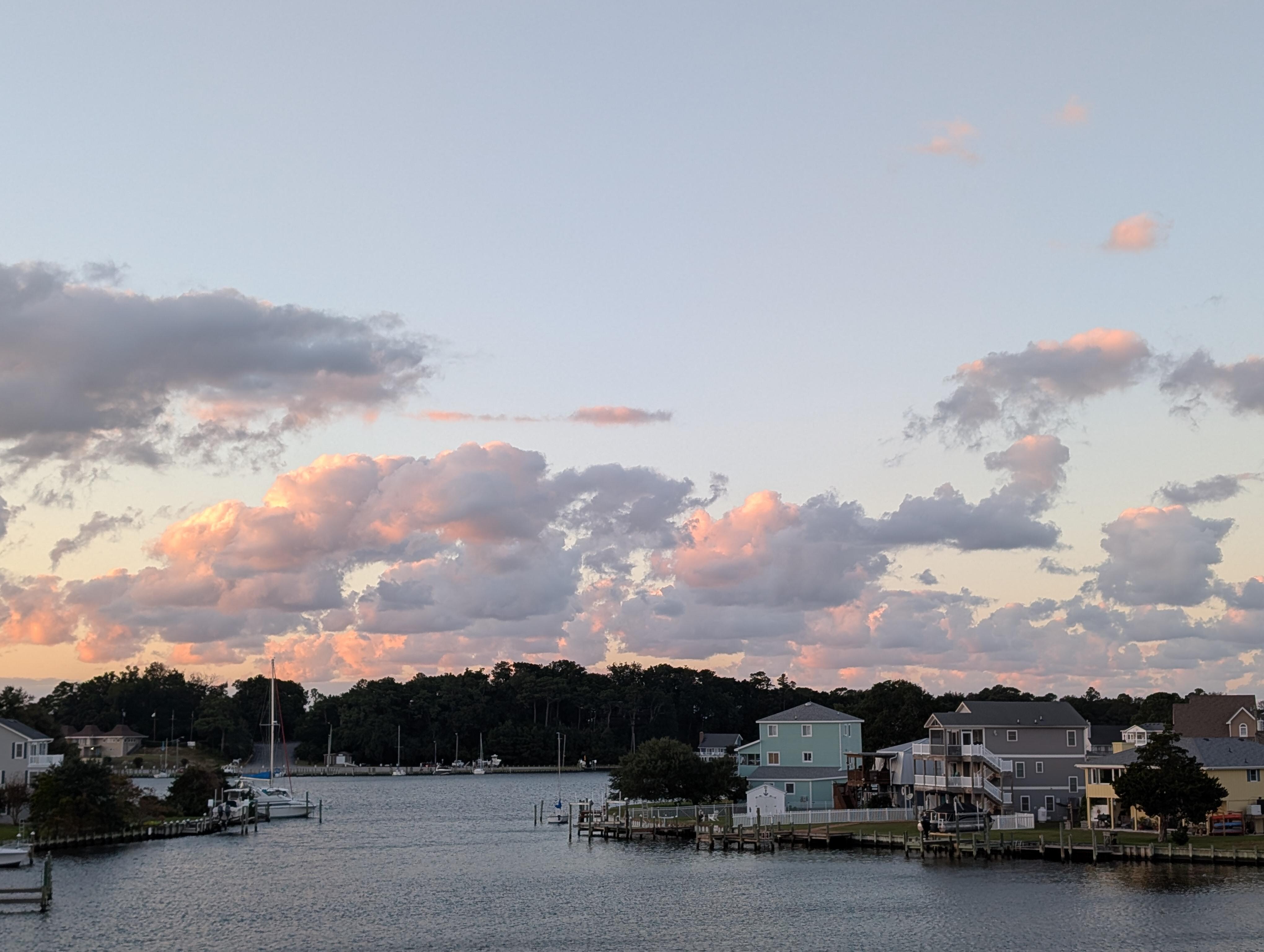 View from top deck that faces the harbor.