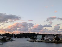 View from top deck that faces the harbor.
