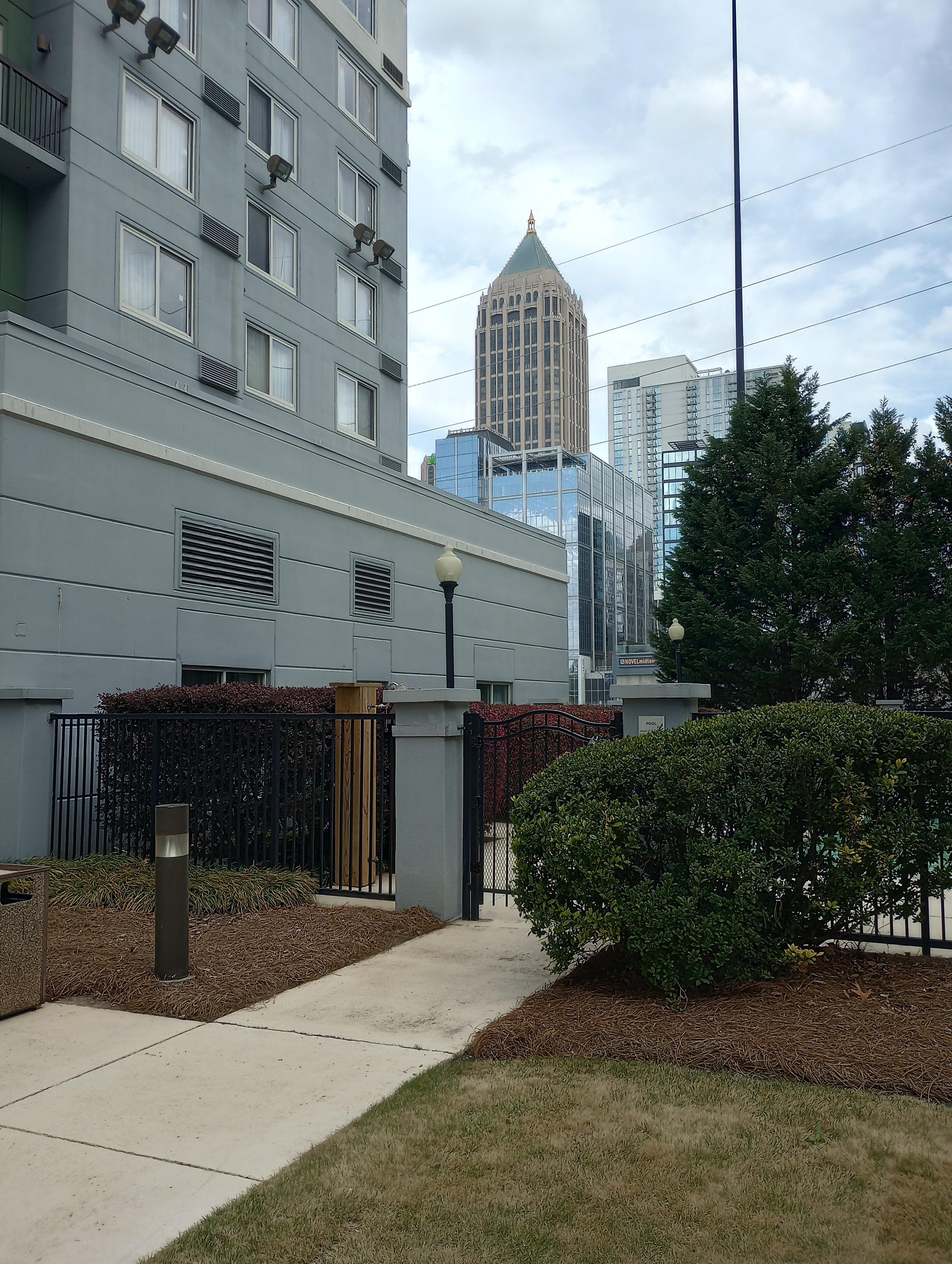 A pleasant area to relax outside.