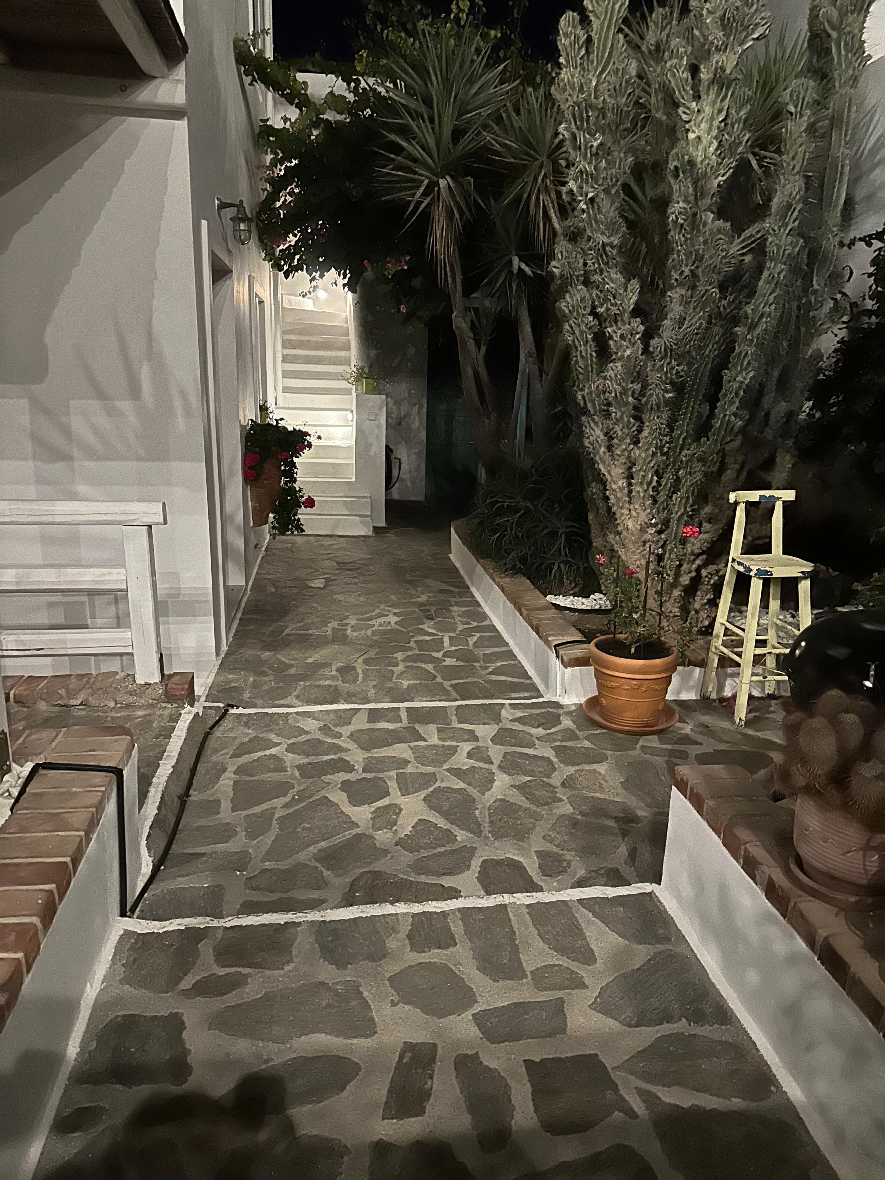 Entrance to garden gate open