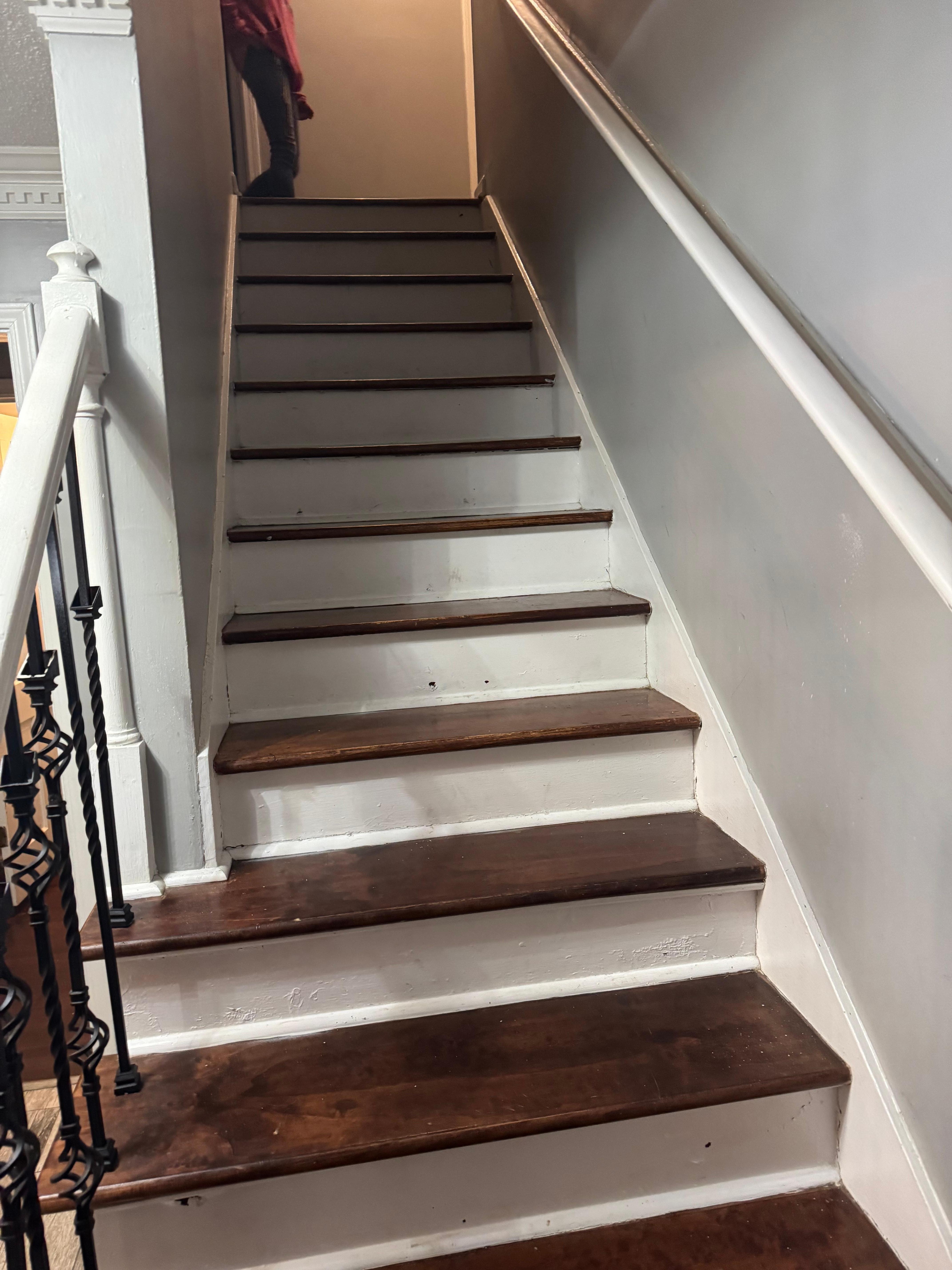 No runner to prevent slips 