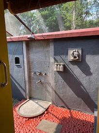 Shower area in luxury villa