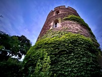 This is one the castles two main towers. We stayed in this one.