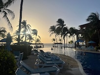 Sunset from the pool area.