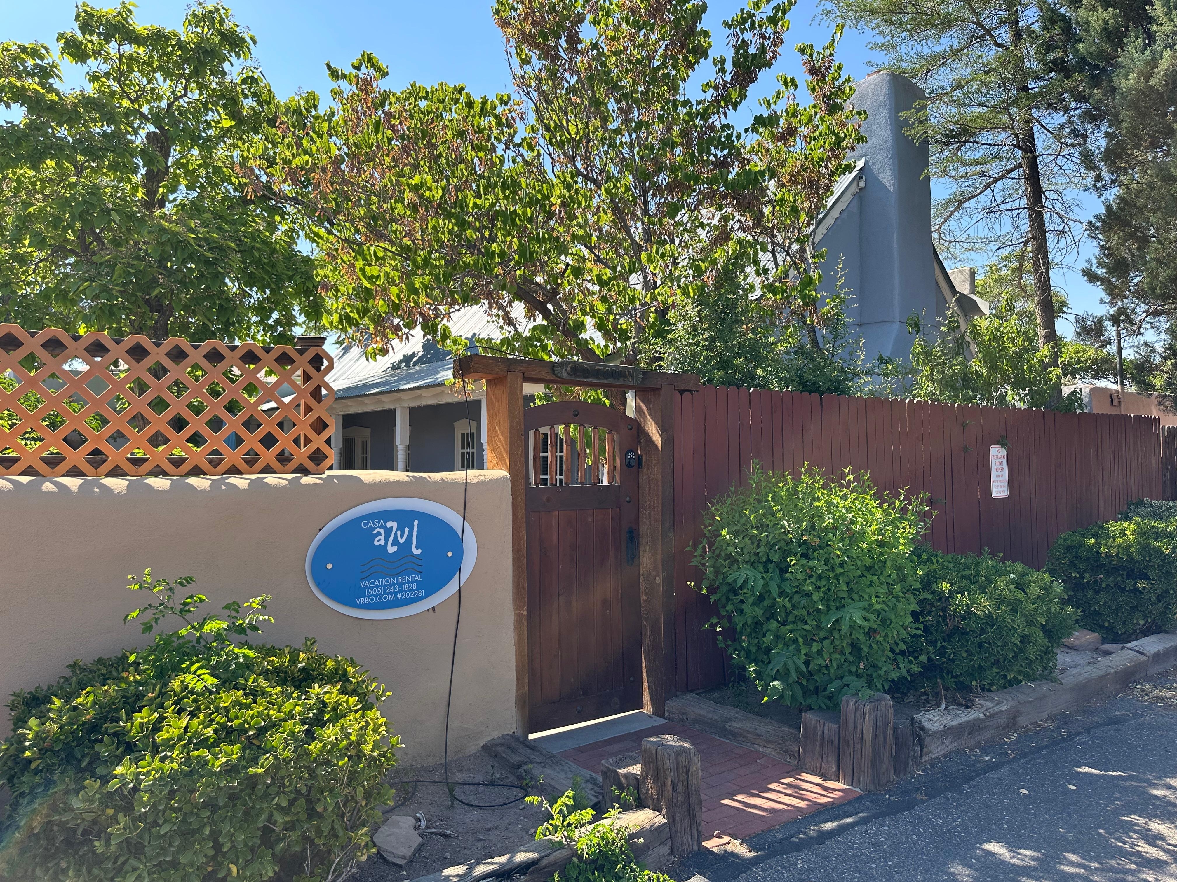 Parking lot view of the property 