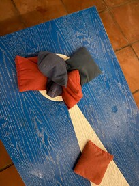 Corn hole and ping pong table were awesome