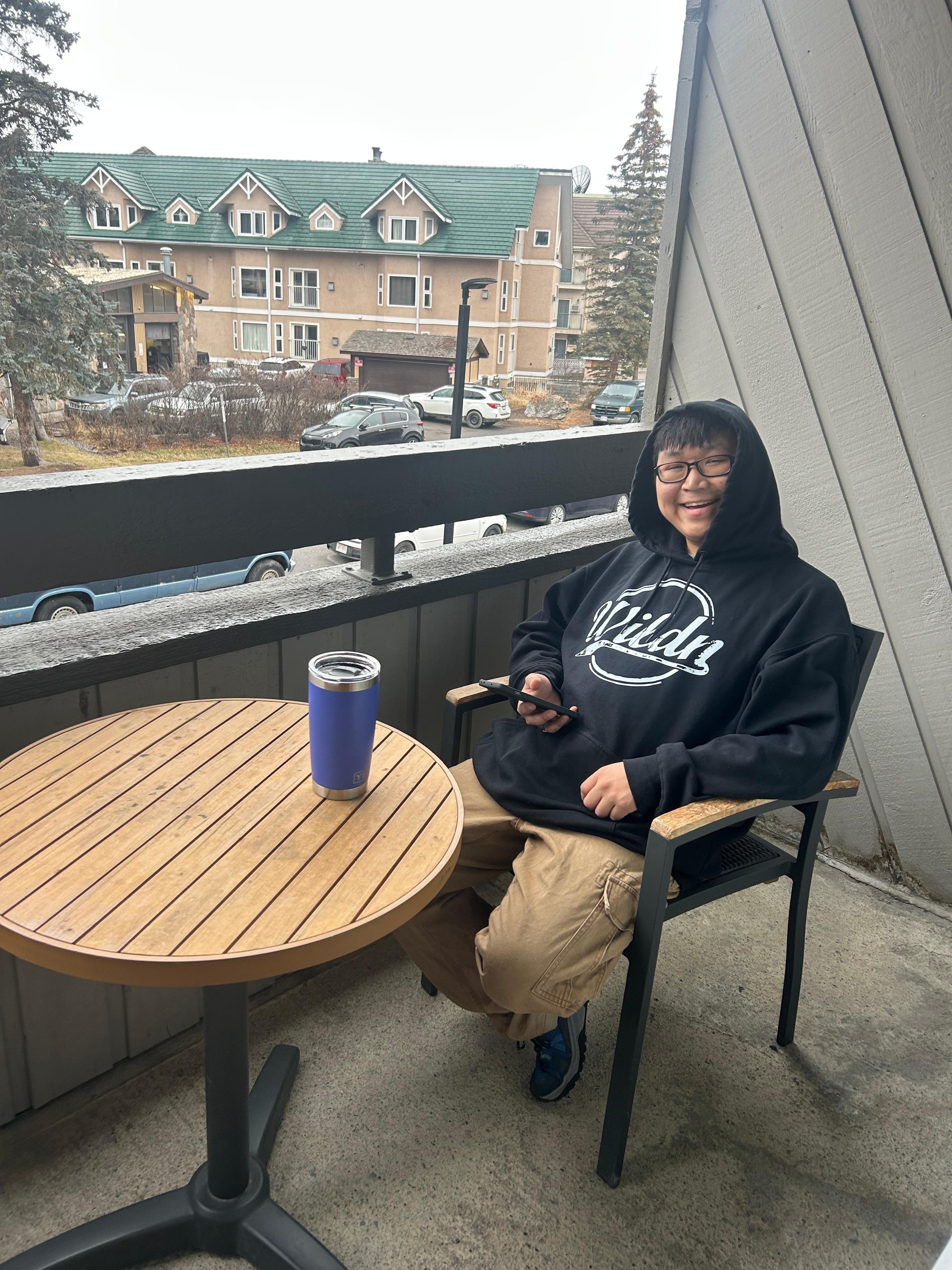 Loves to be outside with a view