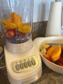 Blender for smoothies was perfect plus.