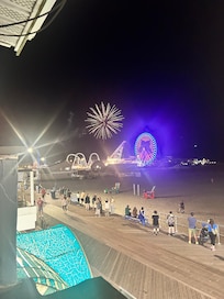 Fireworks view from the patio