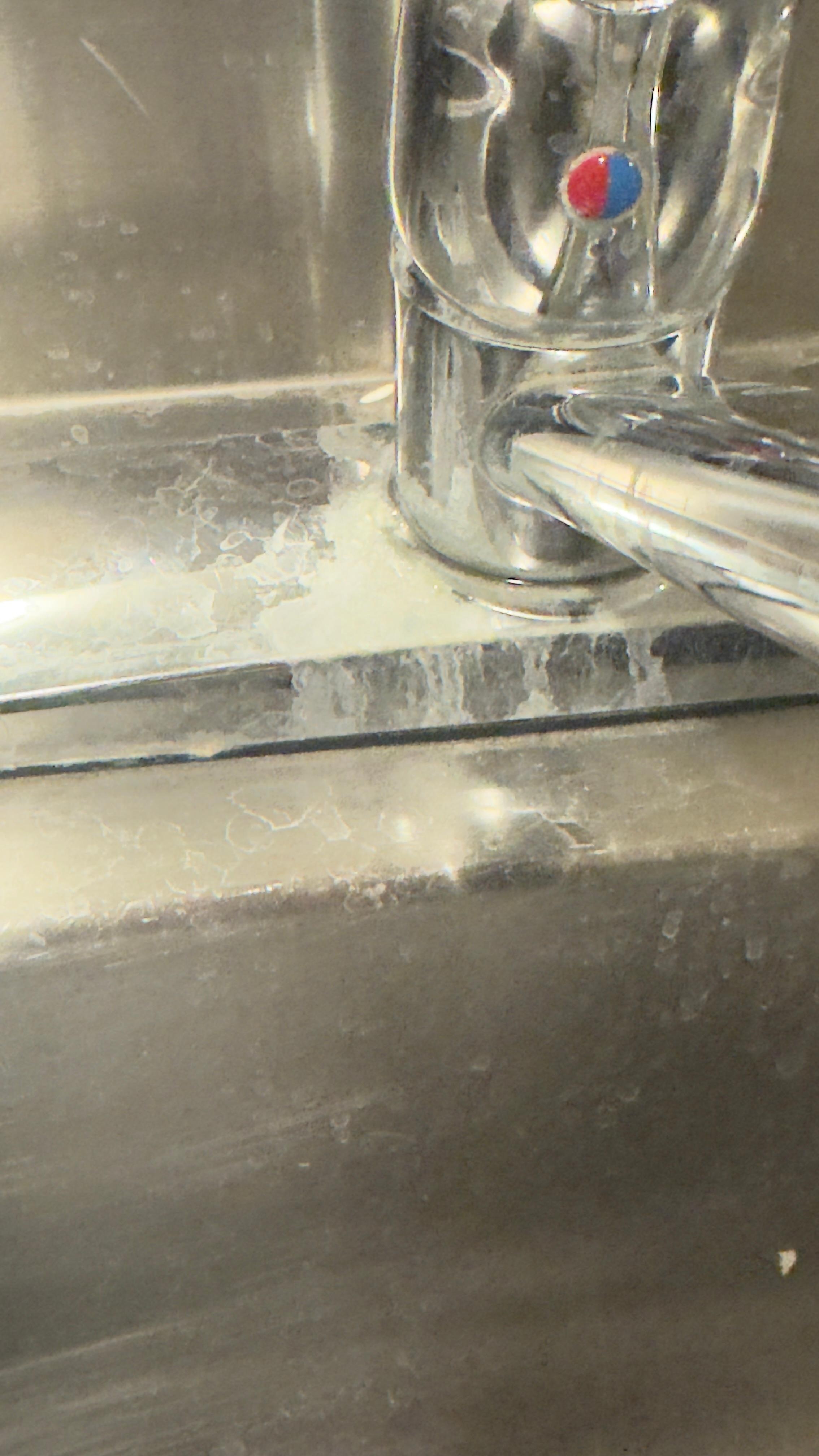 Sink was like that when we came