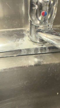 Sink was like that when we came