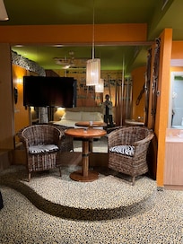 Leopard print carpet