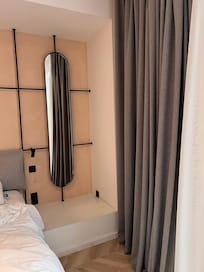 Mirror at the other side of the wardrobe