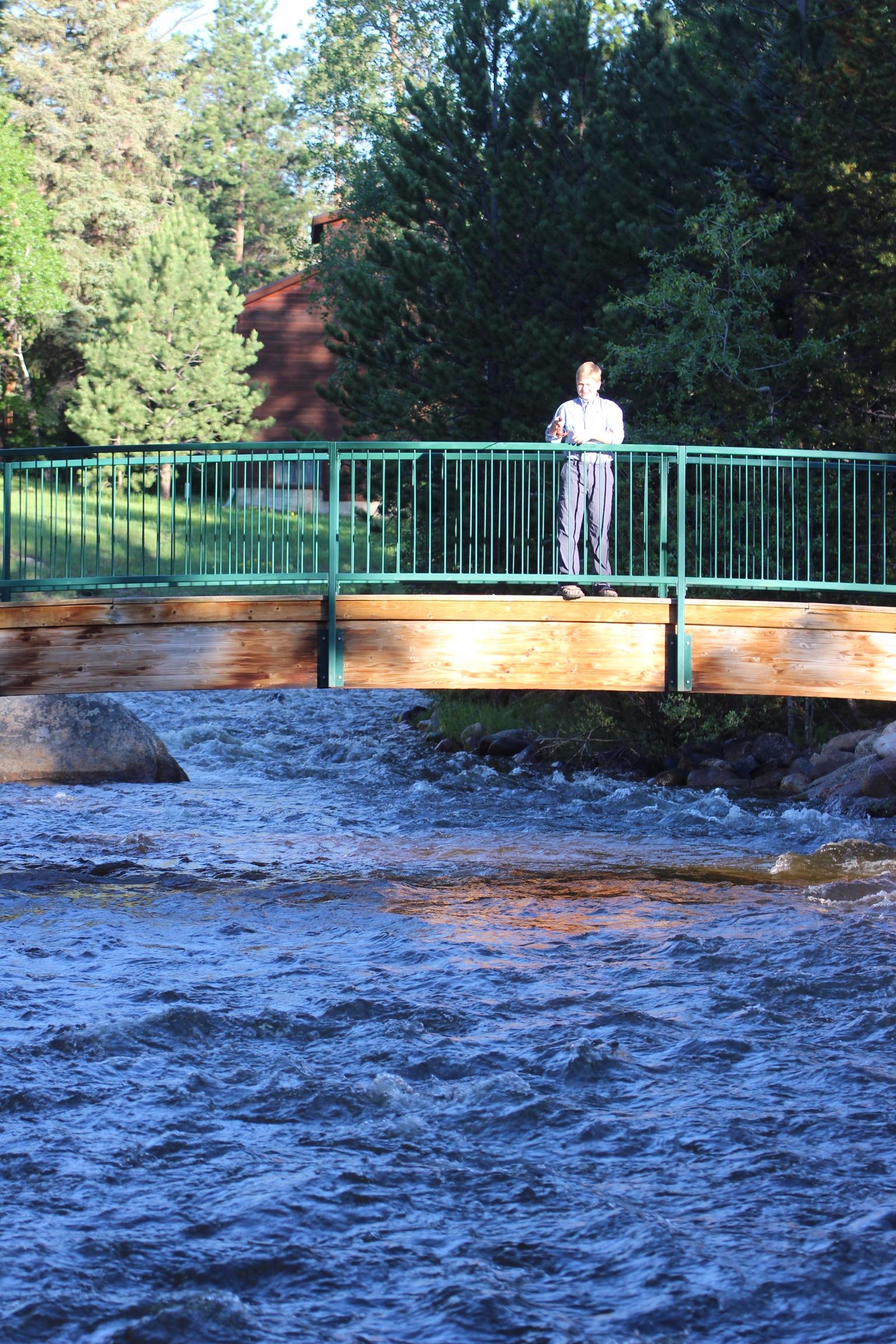 Fishing off the bridge 