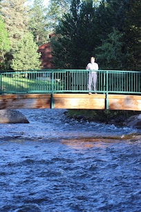 Fishing off the bridge
