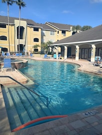 Big beautiful heated pool.