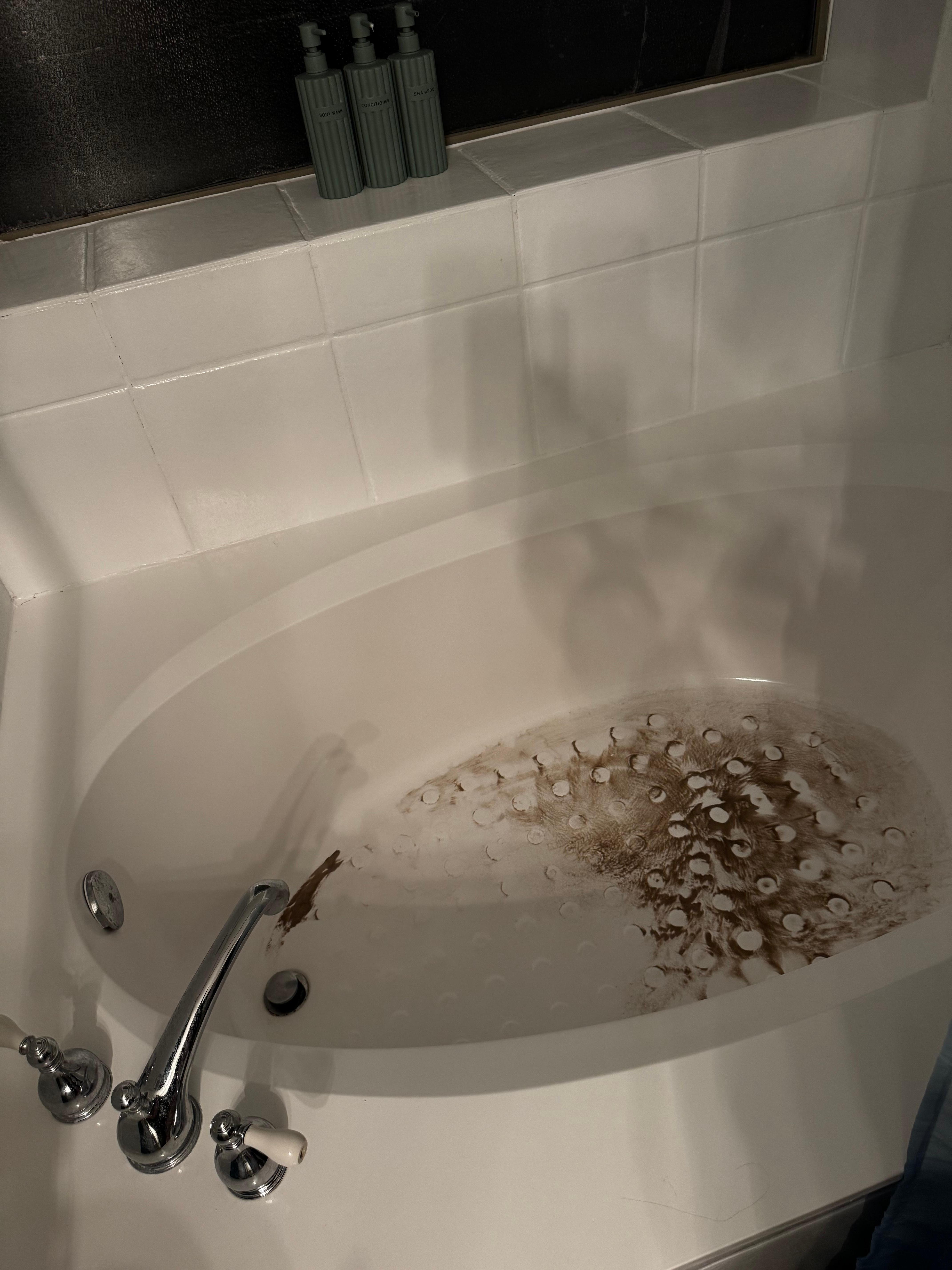 mud in water from faucet