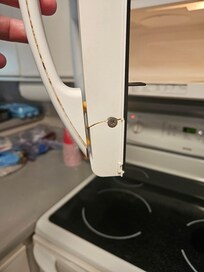 Cracked microwave door, we were afraid to use it not knowing if the seal was good
