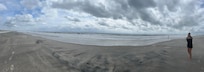 Panoramic view of the beach f2 blocks from the house.