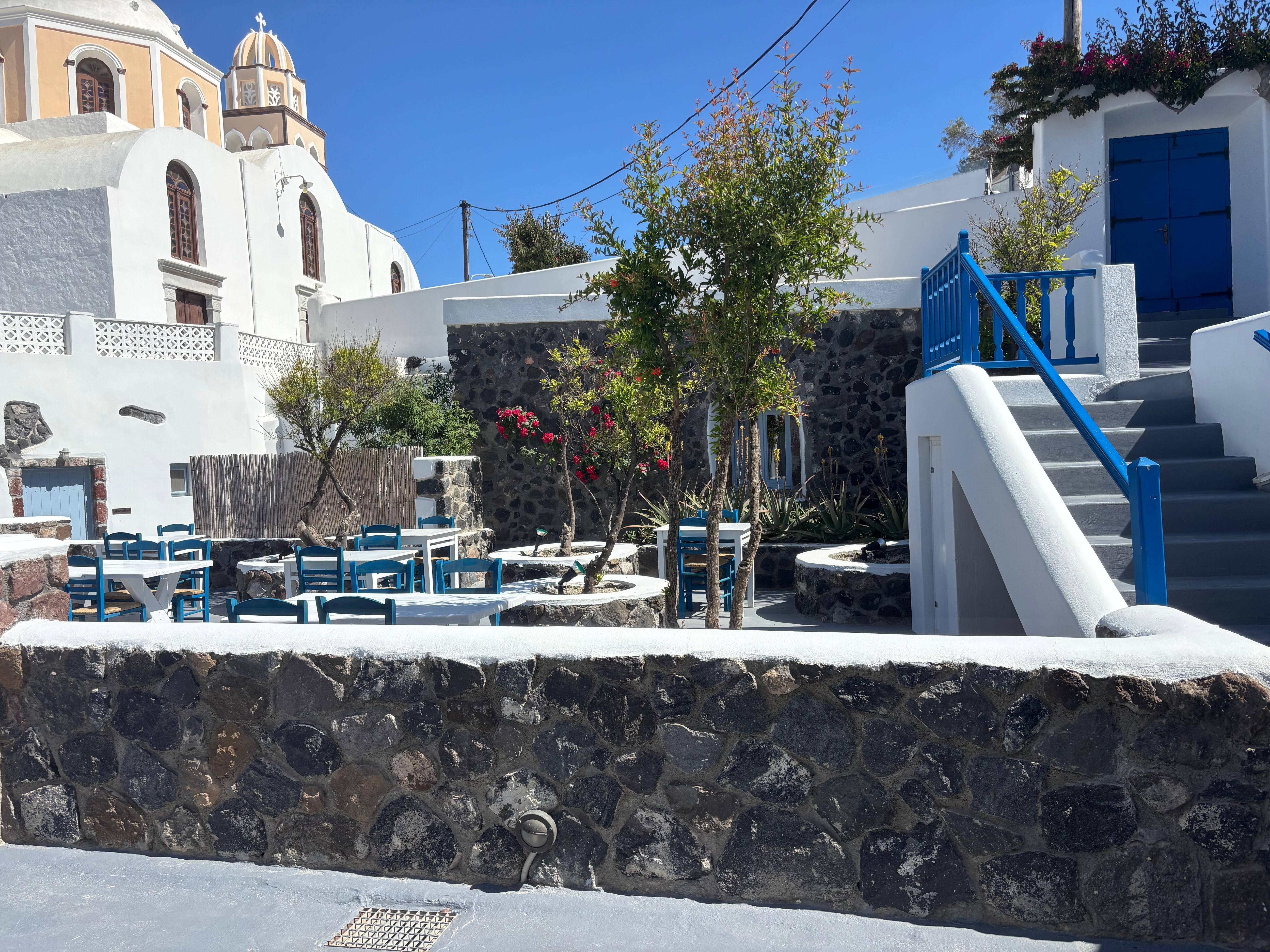 Seating area on property. Can have your breakfast here  