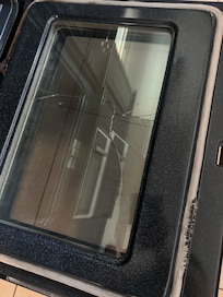 Cracked glass on oven door