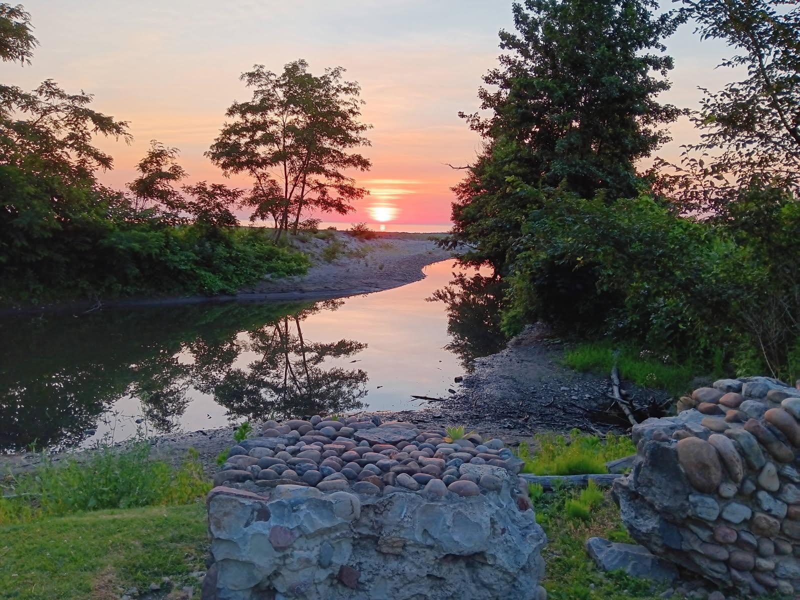 Beautiful sunset at the end of Crooked Brook Dr, only a short walk away. 