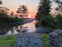 Beautiful sunset at the end of Crooked Brook Dr, only a short walk away.
