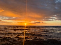 Sunrise from coastal beach