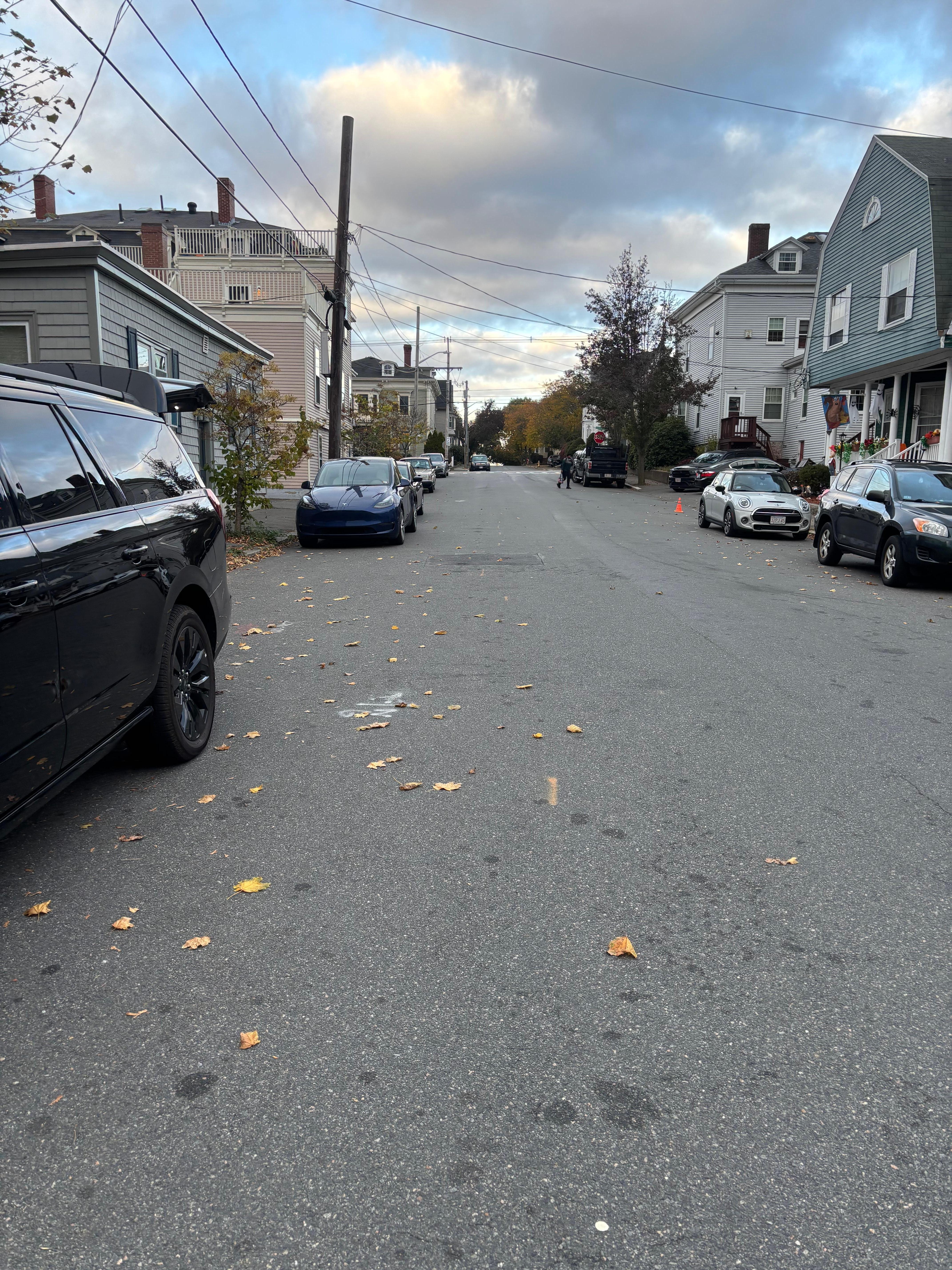 Street parking was full, if you parked near the home you would block driveways 