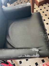 The chair in our first room was worse than furniture I've seen left on the side of the road