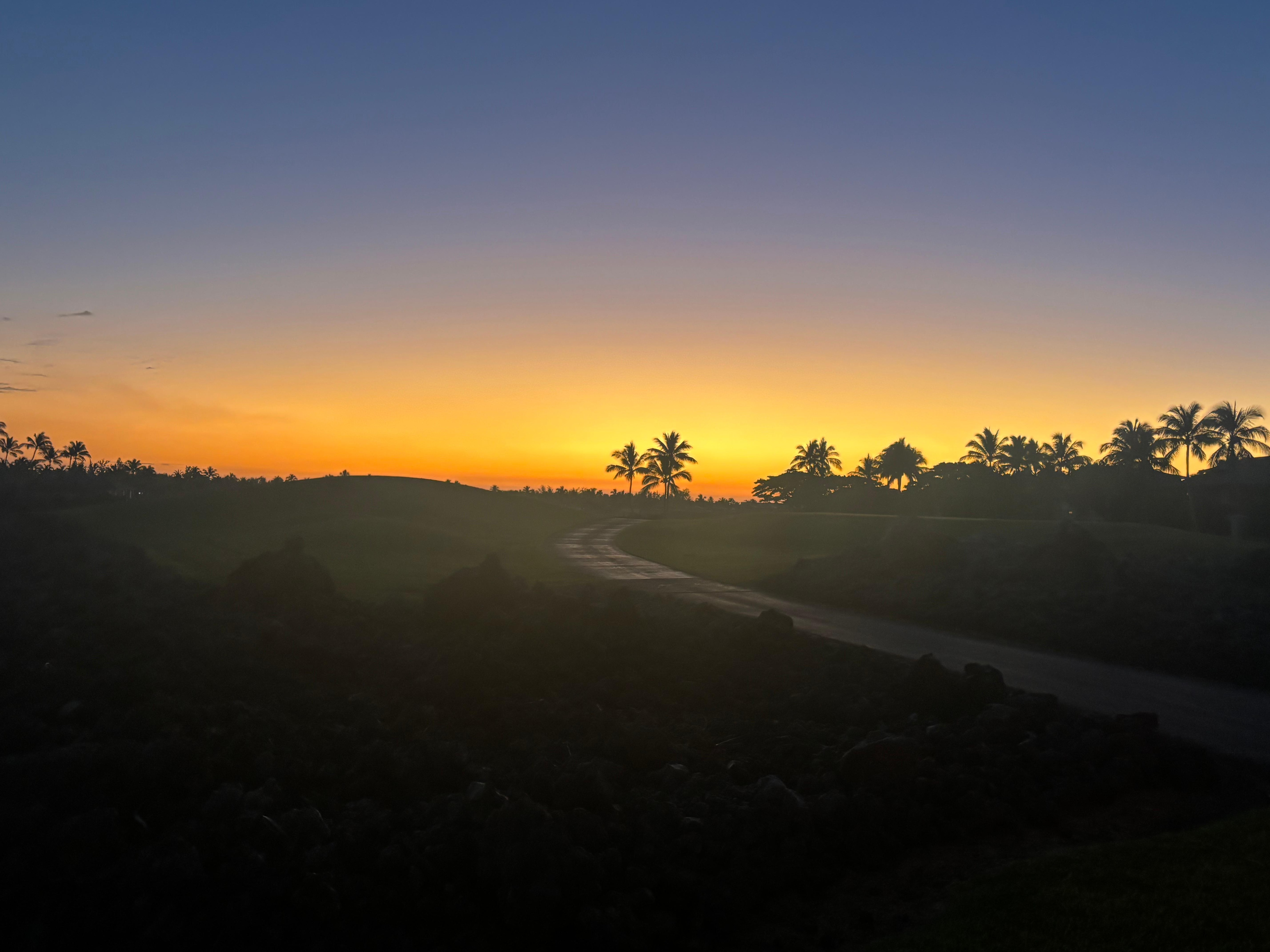 View leaving complex.