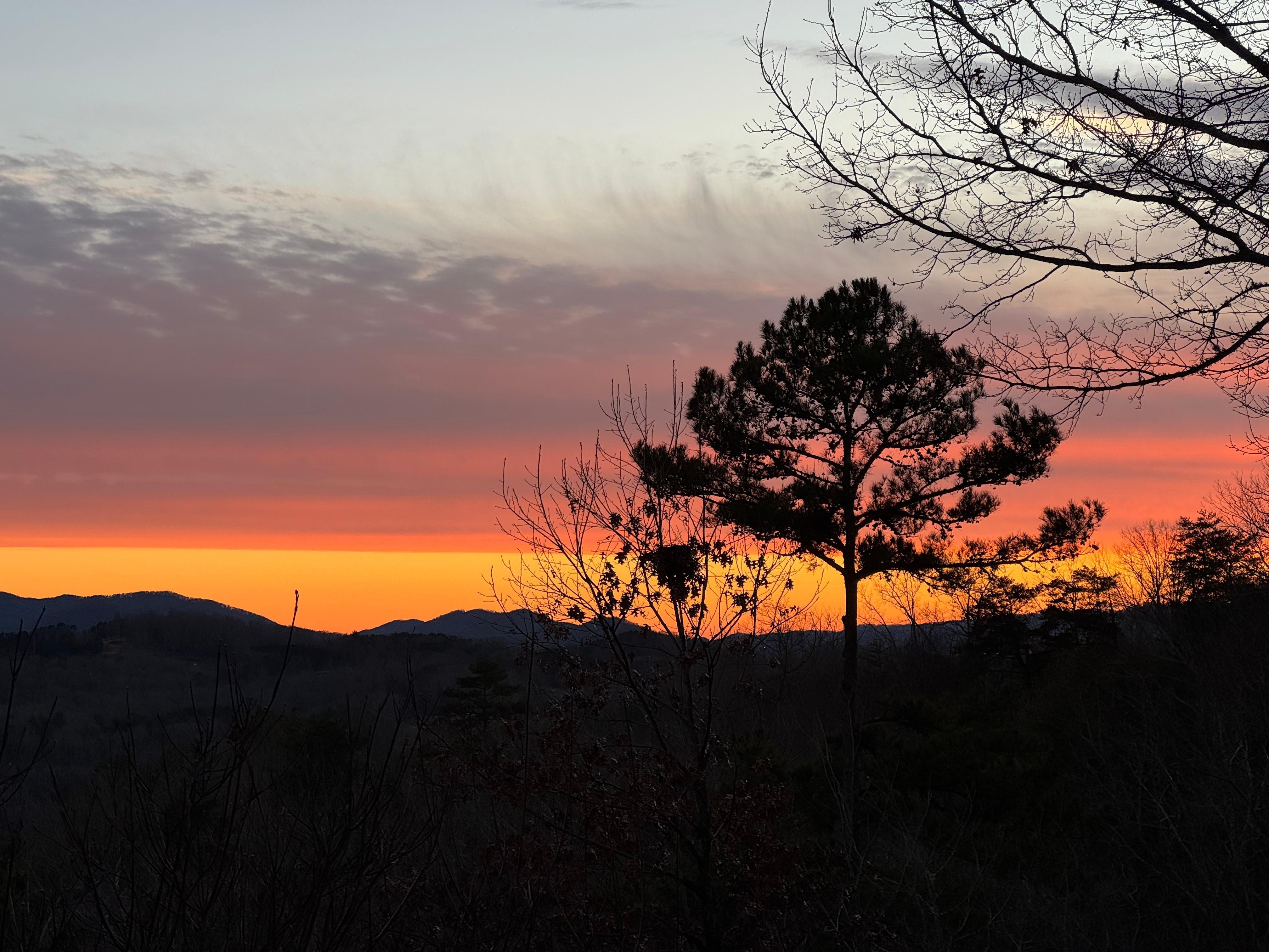 View from deck
Sunset