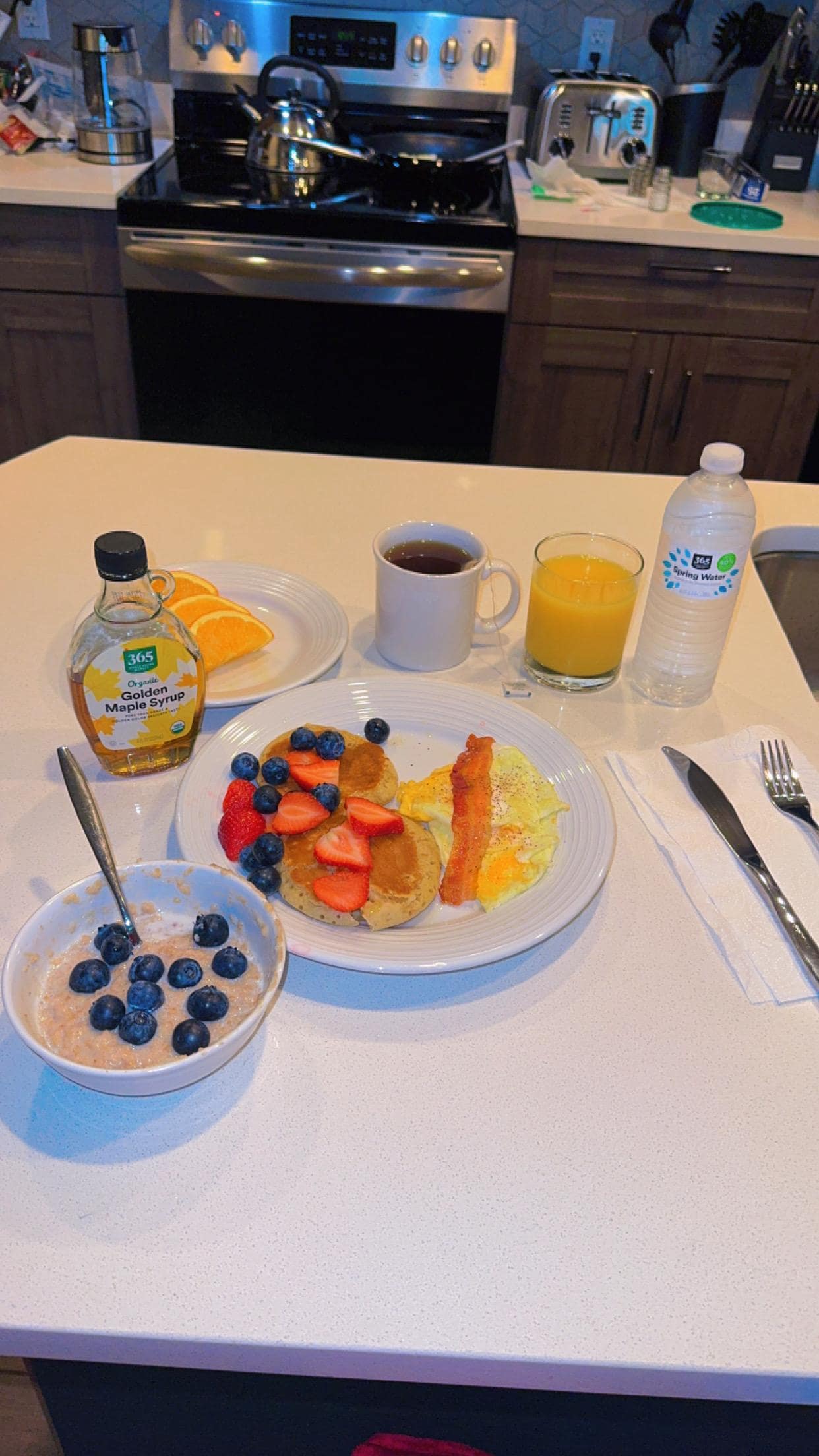 I made breakfast in their kitchen, and it felt like home.