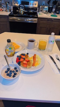 I made breakfast in their kitchen, and it felt like home.