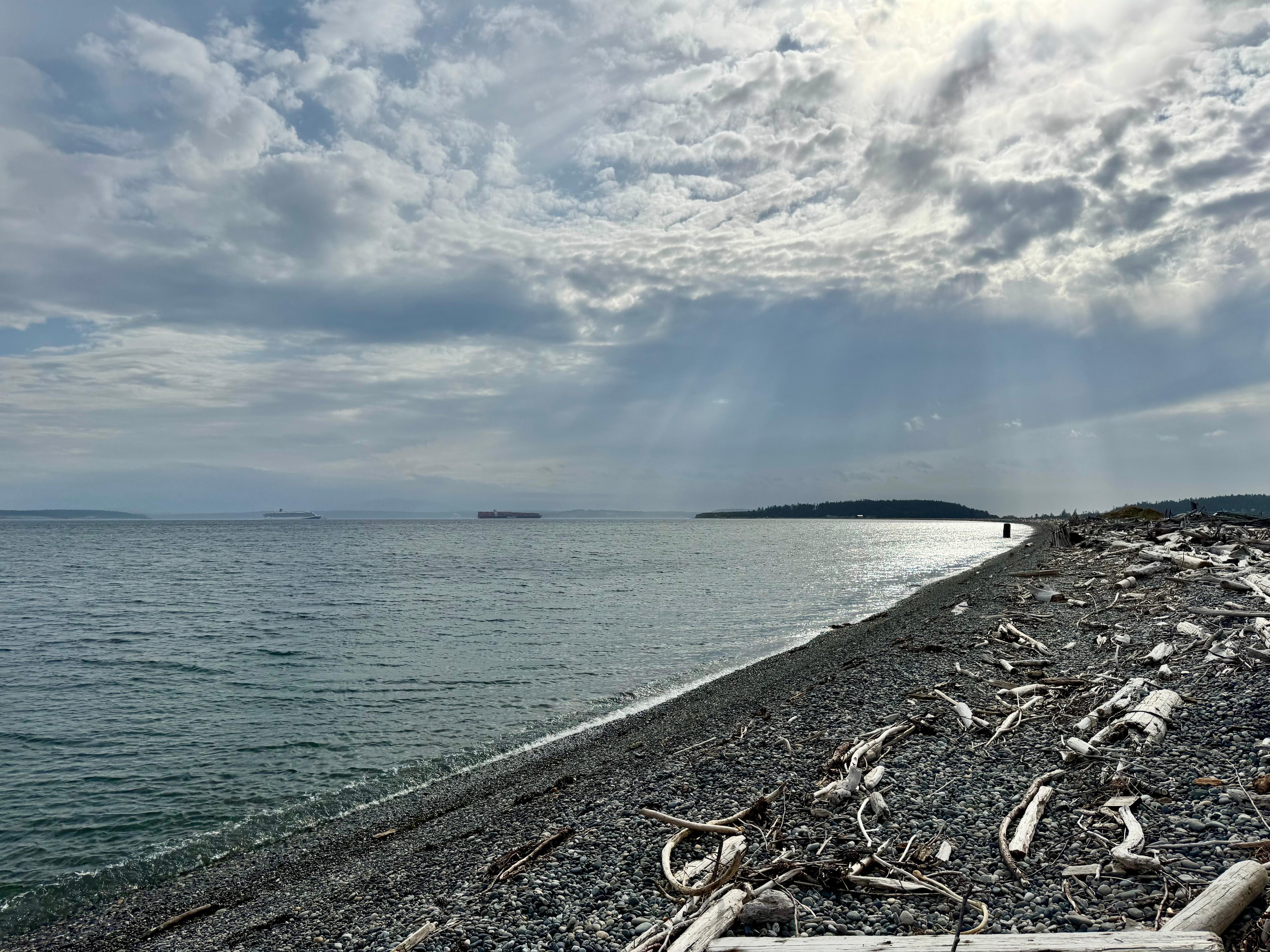 View from beach in front of house 