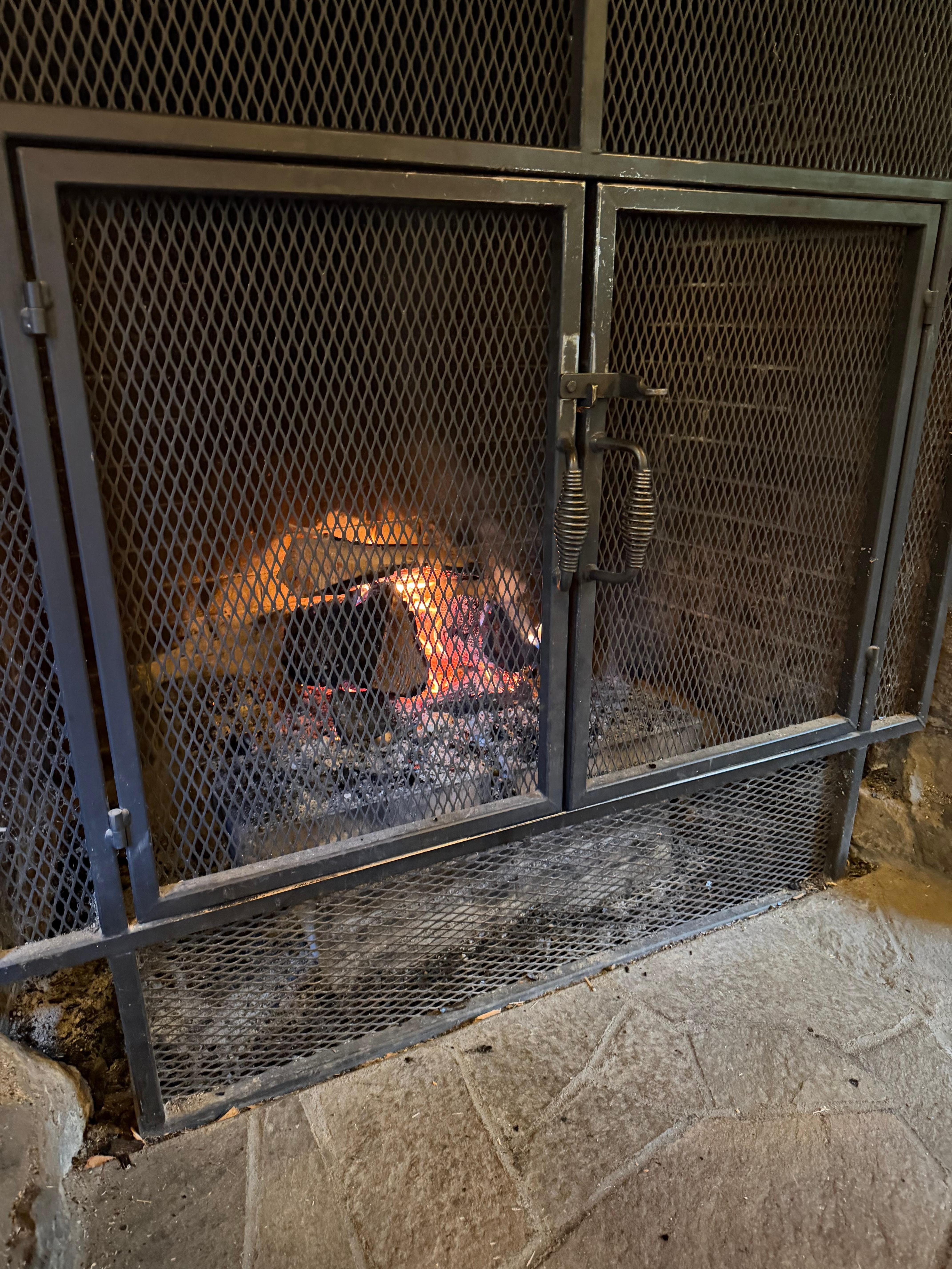 Cozy fire at the smith creek village market 