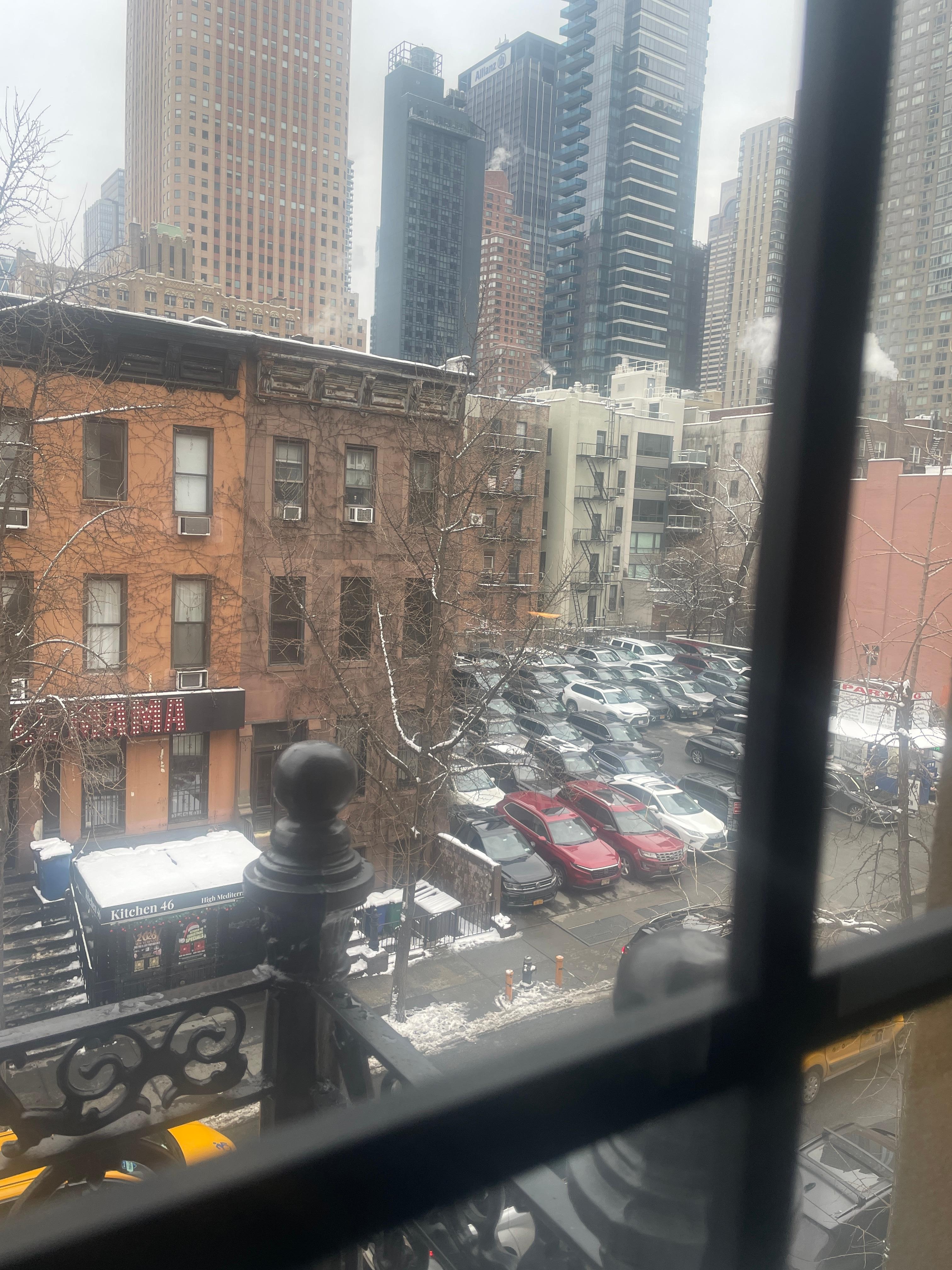 View from our private balcony