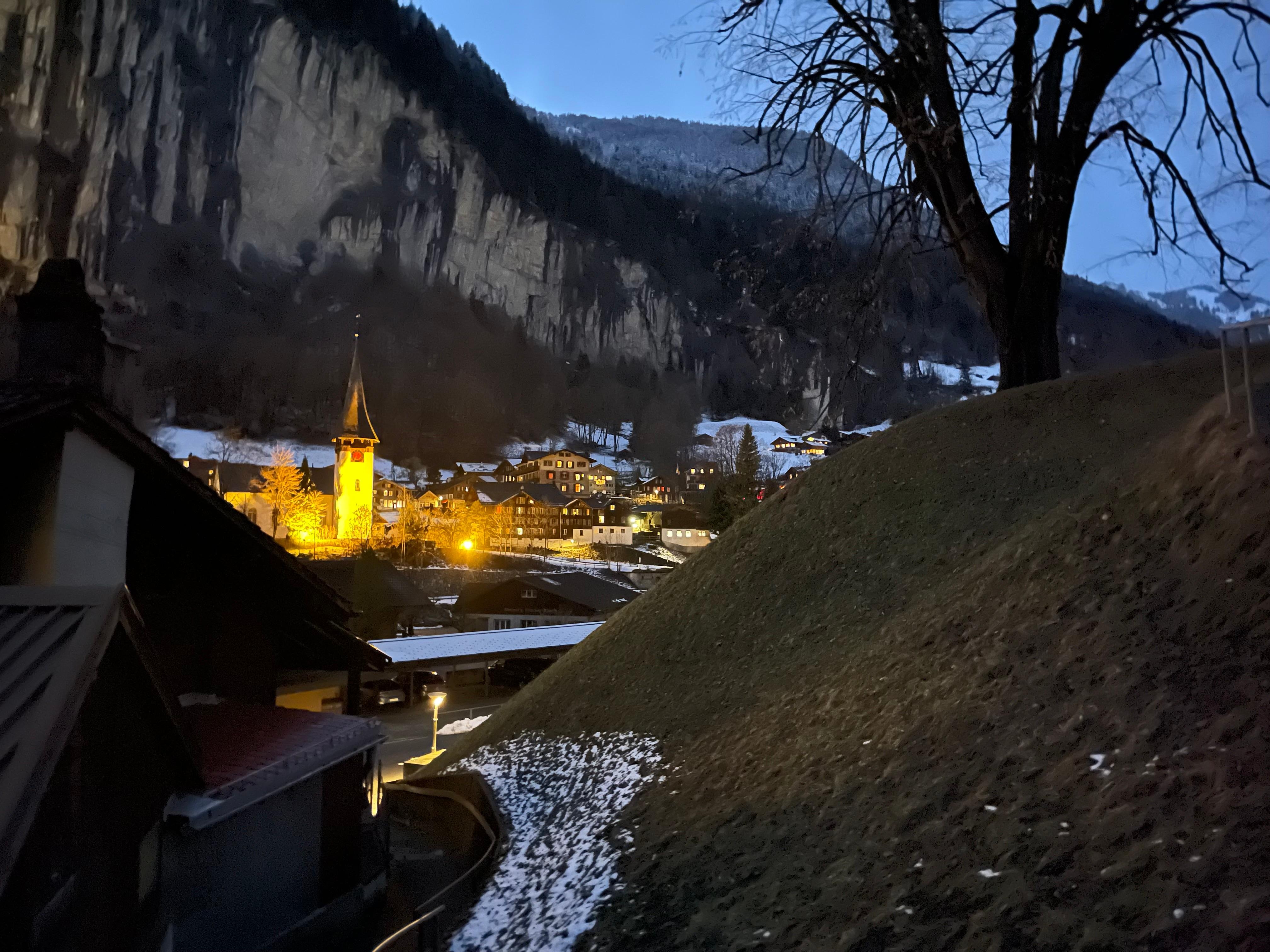 Lauterbrunnen in the evening