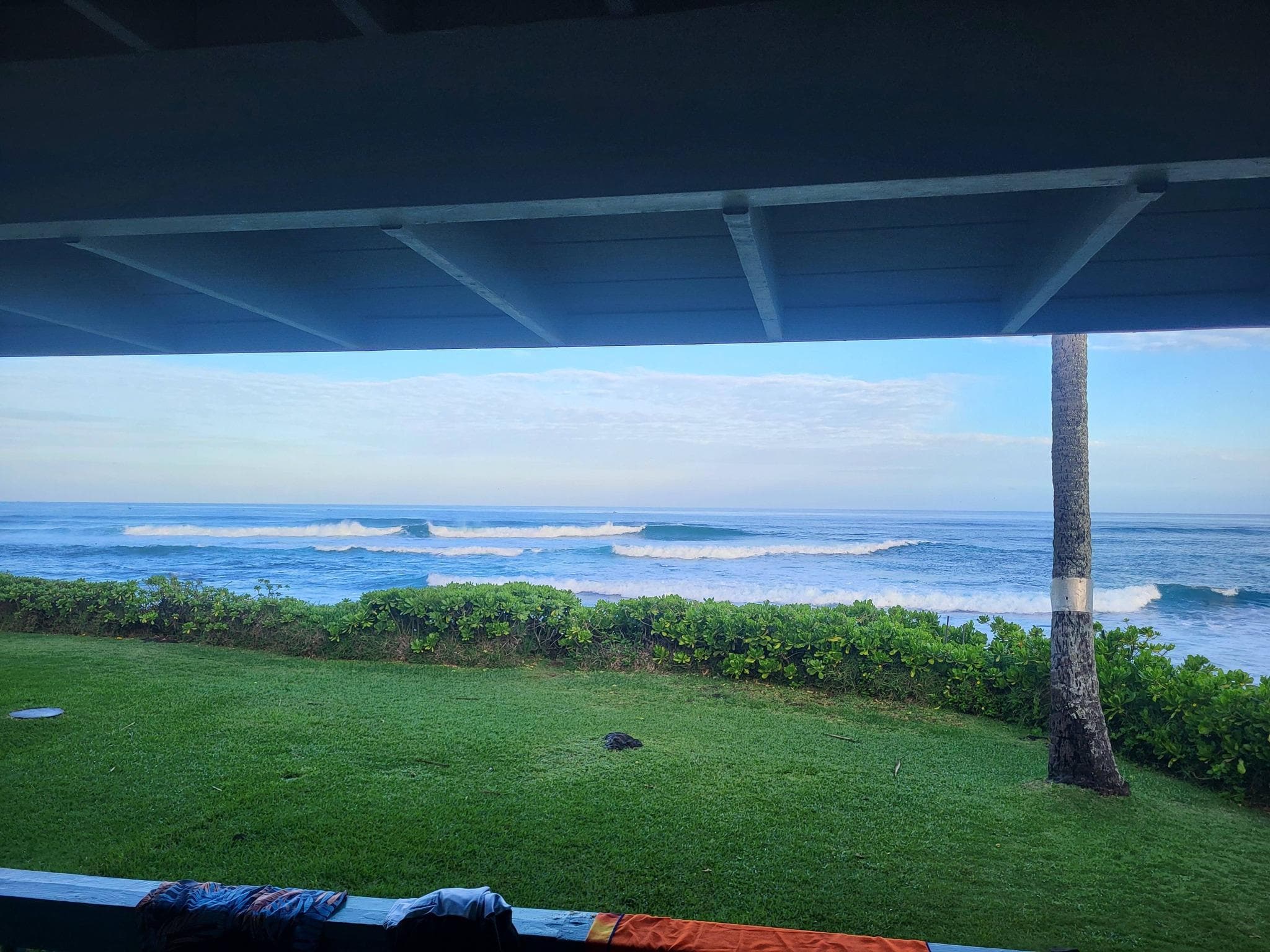 From the lower lanai