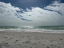 A nice quiet beach, just across the street.