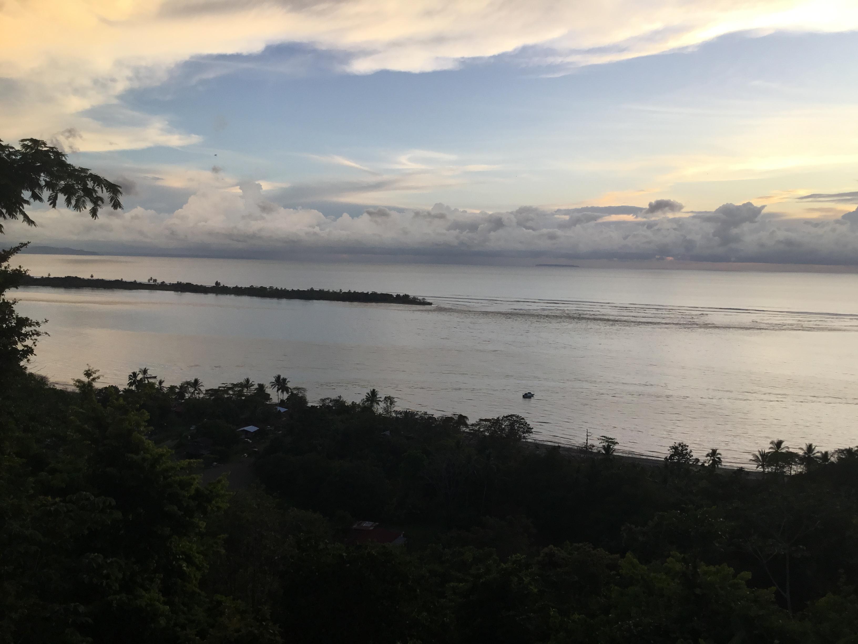 Morning view from our balcony