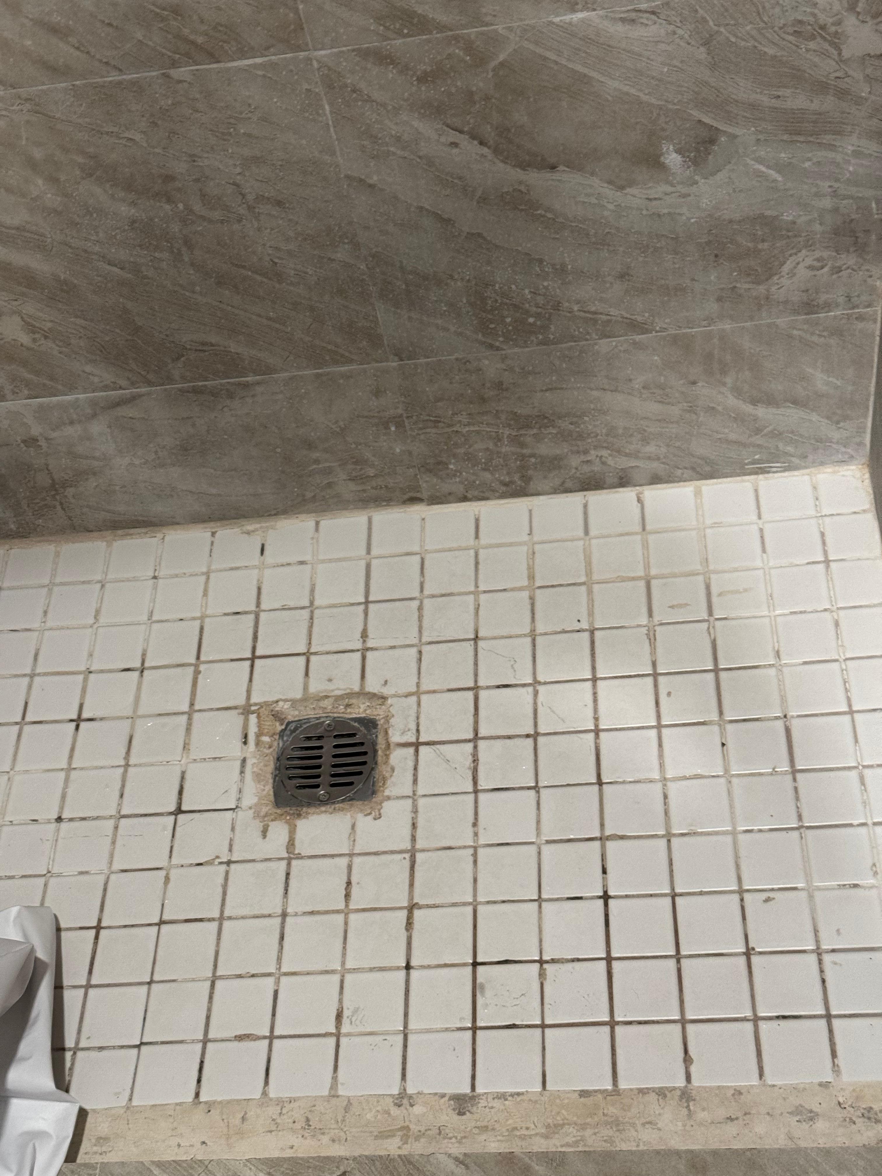 Unacceptable shower stall