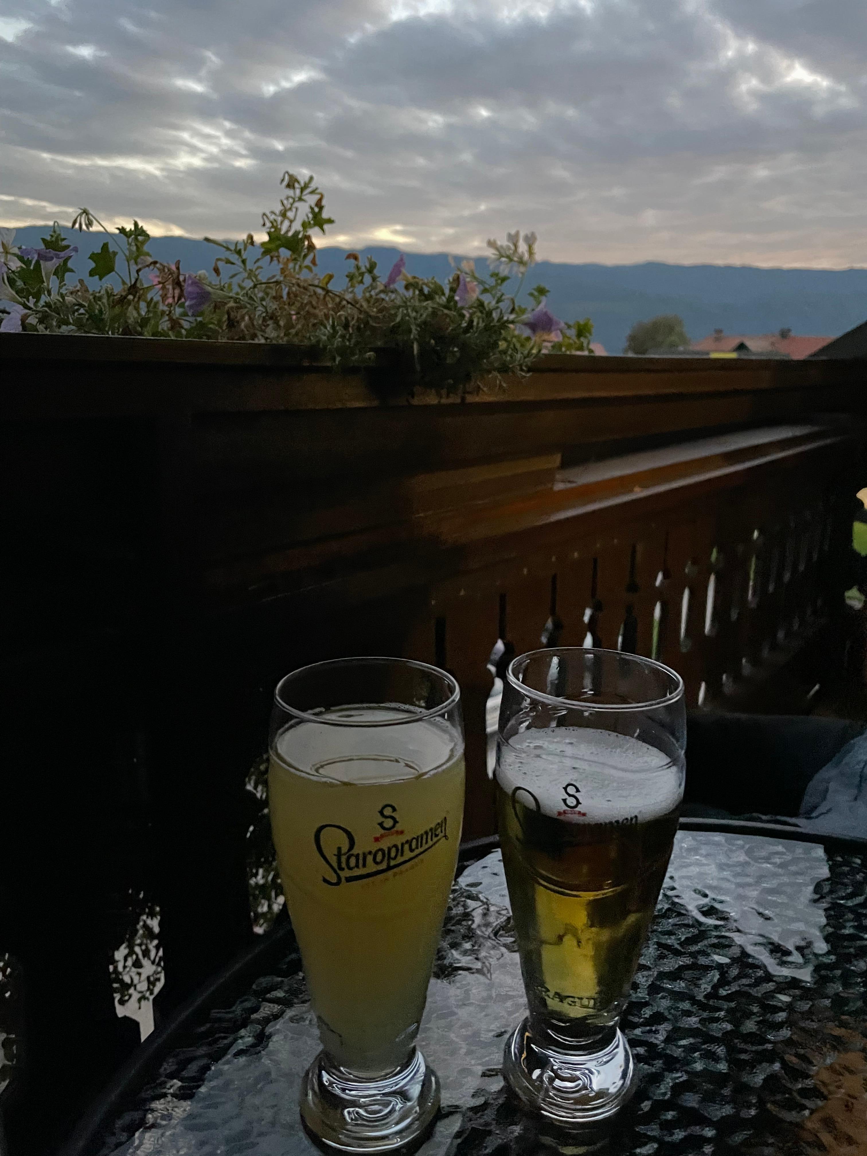 Nice view from the balcony. Lovely to have a beer while relaxing. 