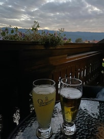 Nice view from the balcony. Lovely to have a beer while relaxing.