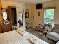 Inside guest room (view).