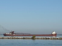 Freighter from the coal docks