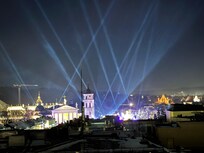 View of the fireworks on NYE from our room (739)